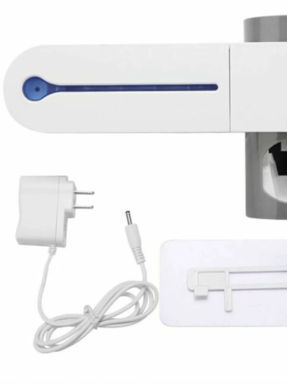 Brand New!!! 3 in 1 Toothbrush Holder UV Light Cleaner Wall Toothpaste Dispenser